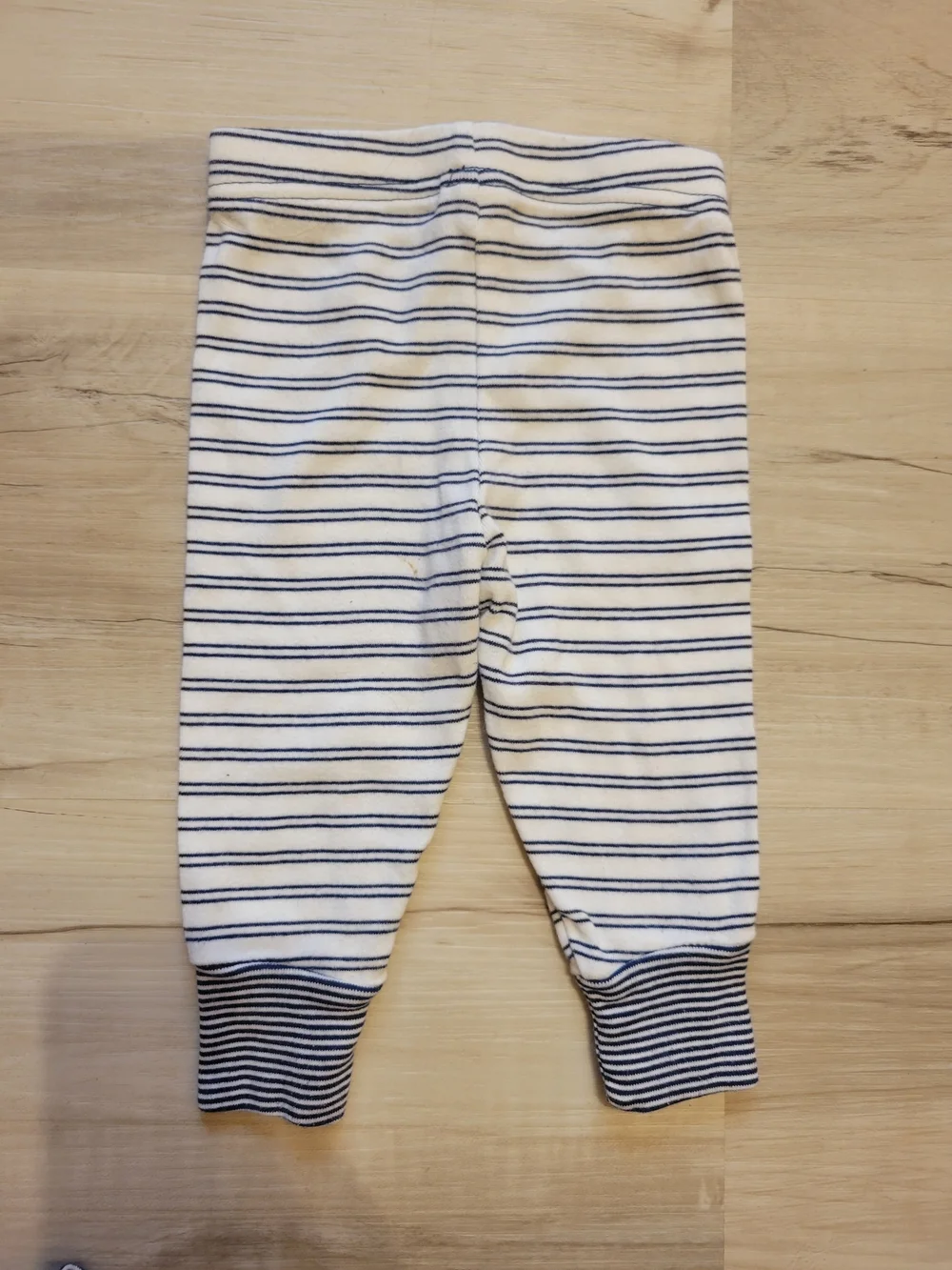Carter's White & Blue Striped Toddler Pajama Set